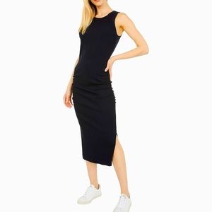Michael Stars Wren Ultra Rib Midi Dress with Slit - Size Medium